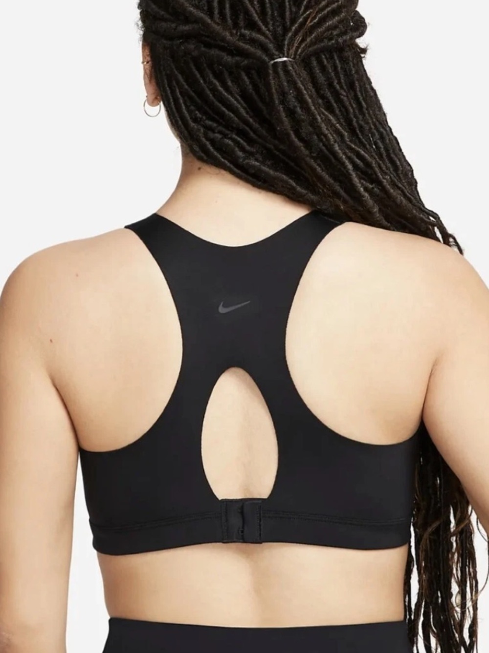 Nike Black Front-Zip High Support Sports Bra - Picture 5 of 8